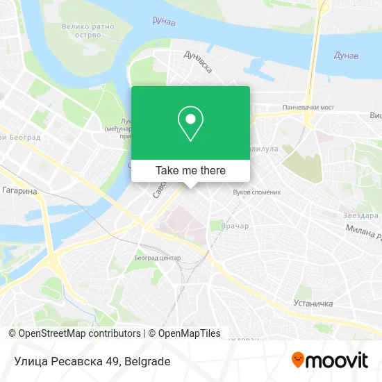 Улица Ресавска 49 map