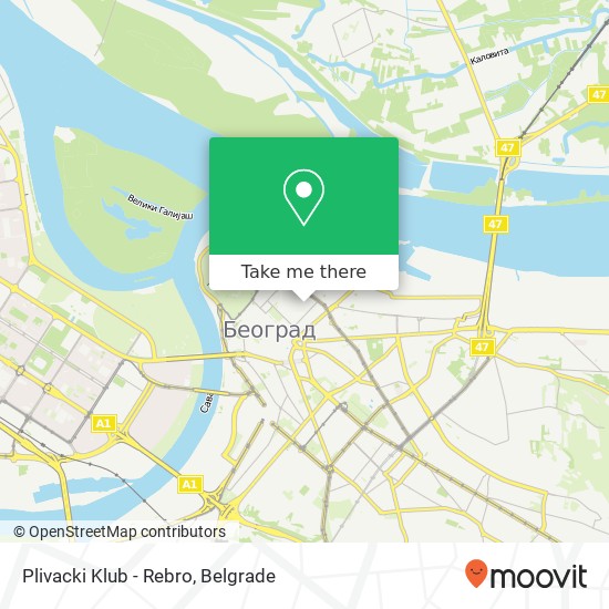 Plivacki Klub - Rebro map