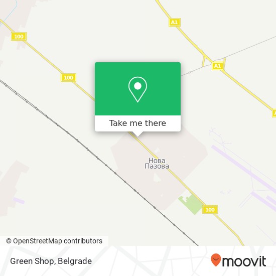 Green Shop map