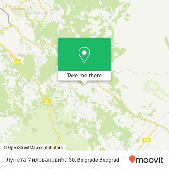 Лунета Миловановића 30 map