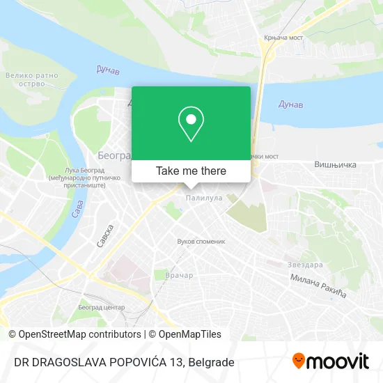 DR DRAGOSLAVA POPOVIĆA 13 map
