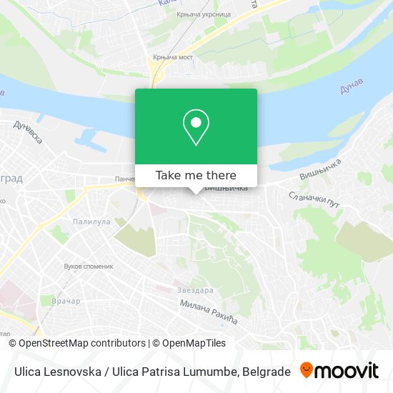 Ulica Lesnovska / Ulica Patrisa Lumumbe map