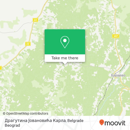 Драгутина Јовановића Карла map