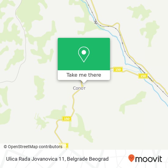 Ulica Rada Jovanovica 11 map