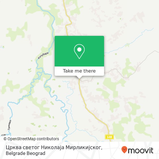 Црква светог Николаја Мирликијског map