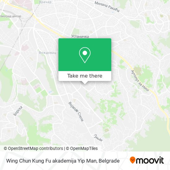 Wing Chun Kung Fu akademija Yip Man map