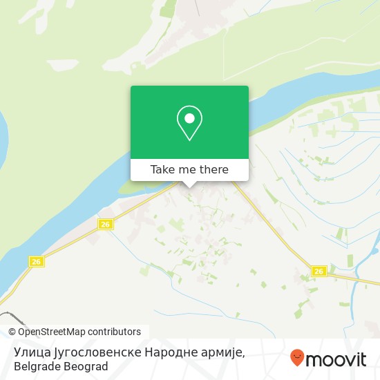 Улица Југословенске Народне армије map