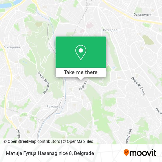 Матије Гупца Hasanaginice 8 map