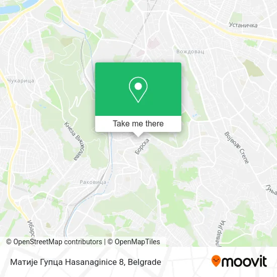 Матије Гупца Hasanaginice 8 map
