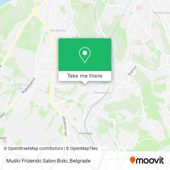 Muški Frizerski Salon Boki map