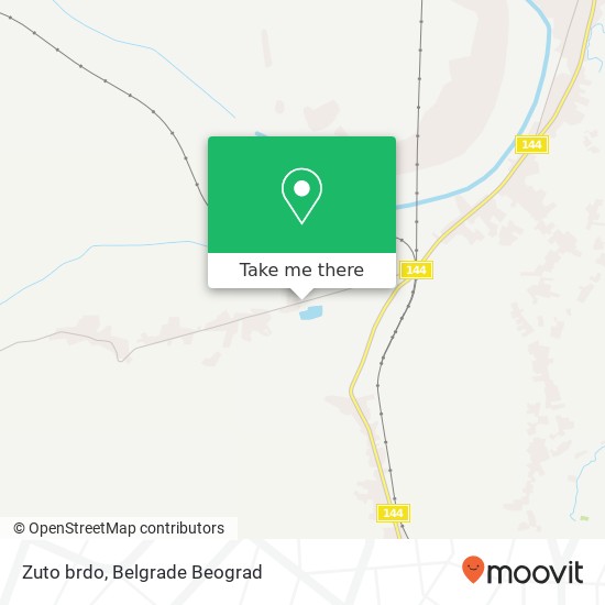 Zuto brdo map