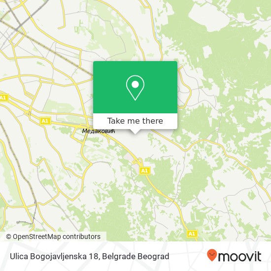 Ulica Bogojavljenska 18 map