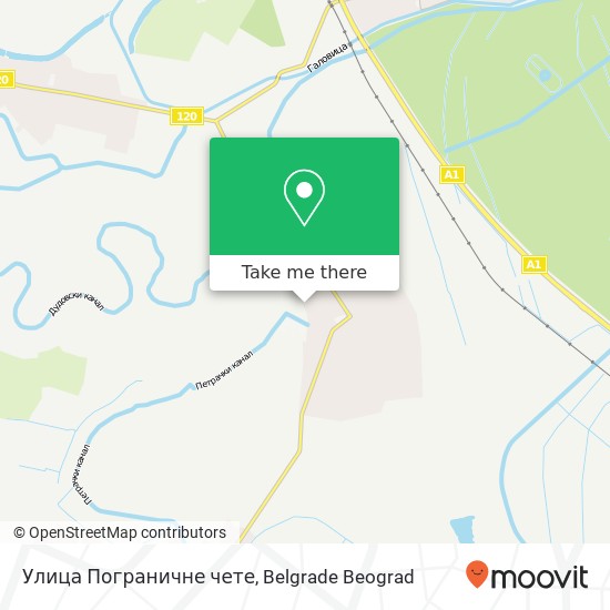 Улица Пограничне чете map