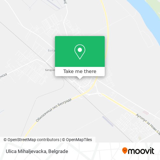 Ulica Mihaljevacka map