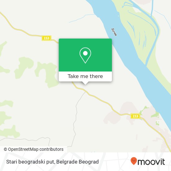 Stari beogradski put map