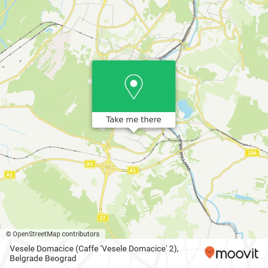 Vesele Domacice (Caffe 'Vesele Domacice' 2) map