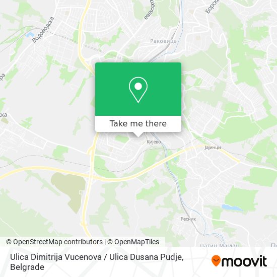 Ulica Dimitrija Vucenova / Ulica Dusana Pudje map