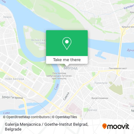 Galerija Menjacnica / Goethe-Institut Belgrad map