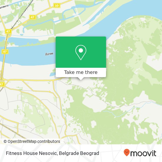 Fitness House Nesovic map