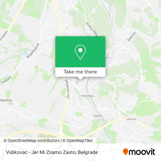 Vidikovac - Jer Mi Znamo Zasto map