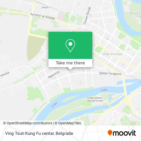 Ving Tsun Kung Fu centar map