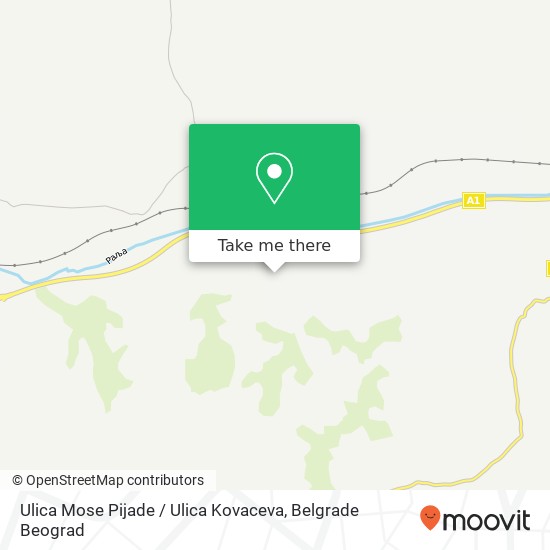 Ulica Mose Pijade / Ulica Kovaceva map