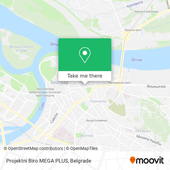 Projektni Biro MEGA PLUS map