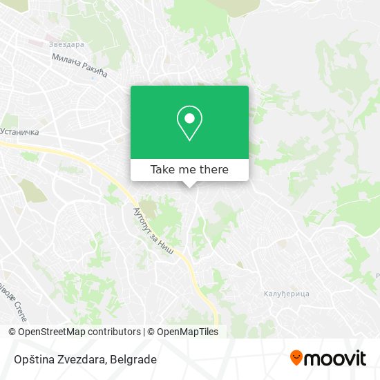 Opština Zvezdara map