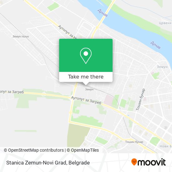 Stanica Zemun-Novi Grad map
