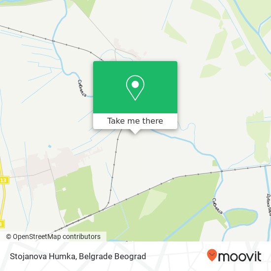 Stojanova Humka map