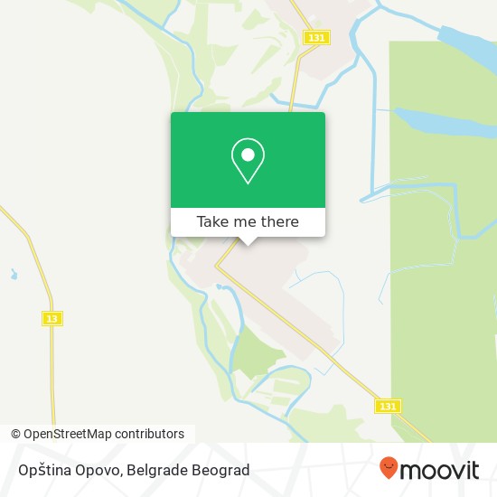 Opština Opovo map