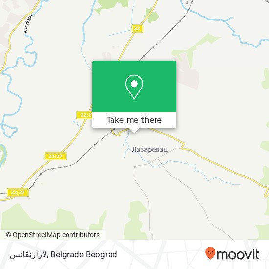 لازارێڤاتس map