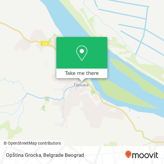 Opština Grocka map