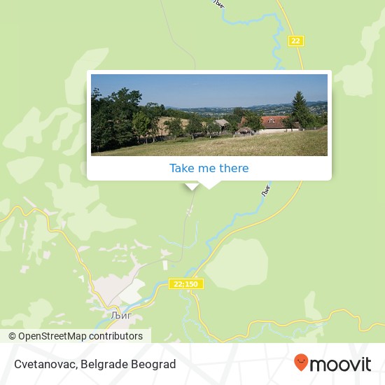 Cvetanovac map