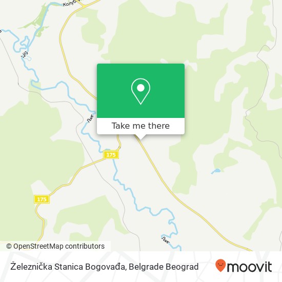 Železnička Stanica Bogovađa map