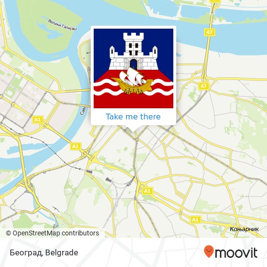 Београд map