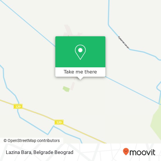 Lazina Bara map