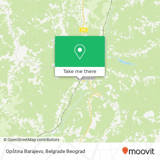 Opština Barajevo map