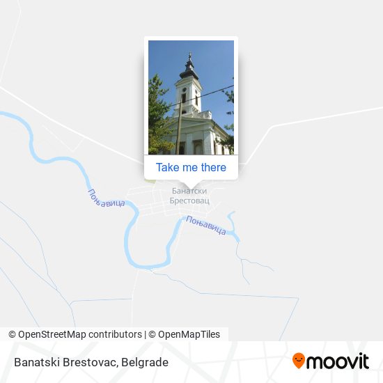 Banatski Brestovac map