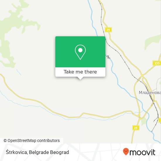 Štrkovica map