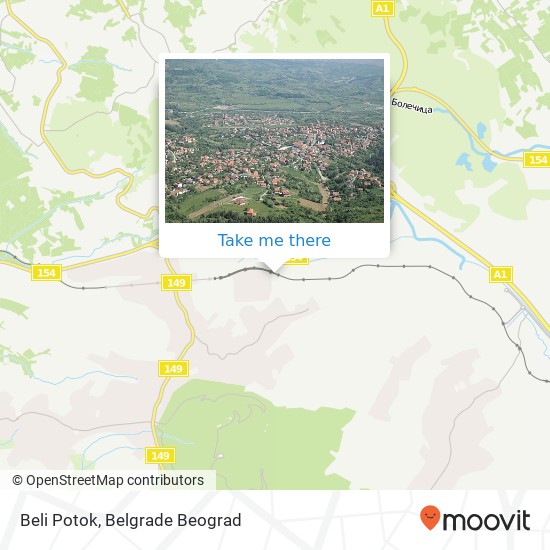 Beli Potok map