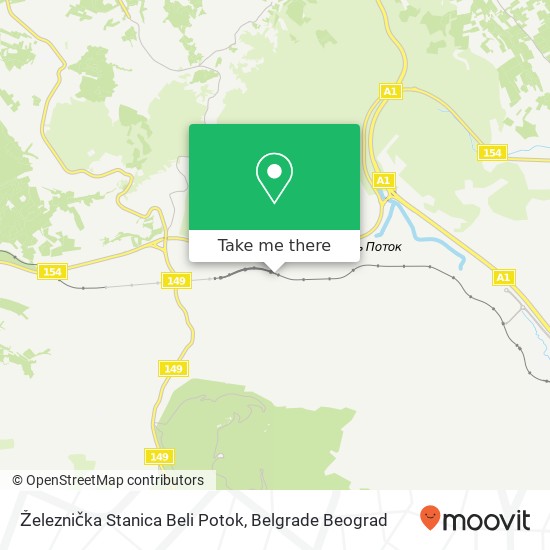 Železnička Stanica Beli Potok map