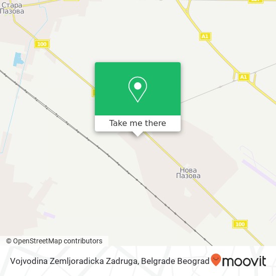 Vojvodina Zemljoradicka Zadruga map