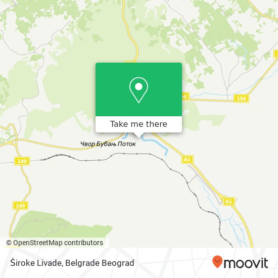 Široke Livade map