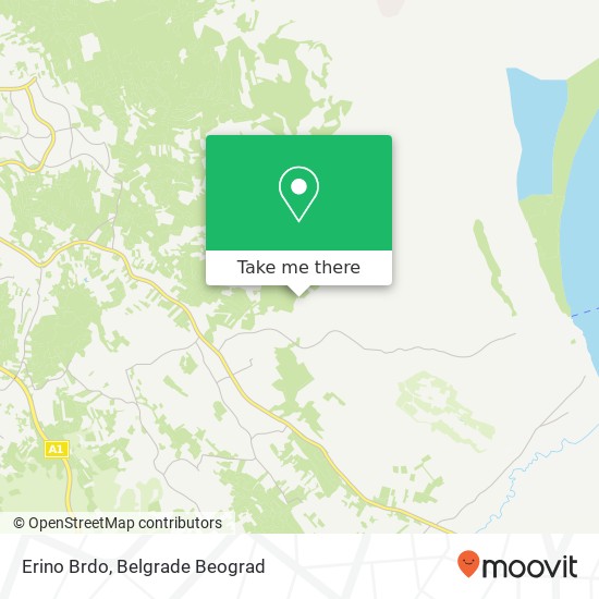 Erino Brdo map