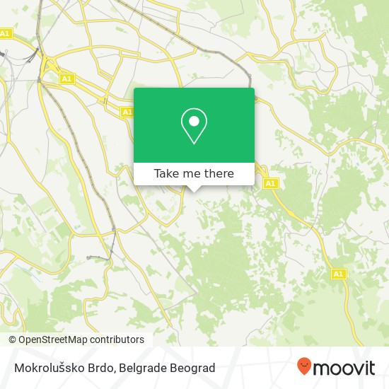 Mokrolušsko Brdo map