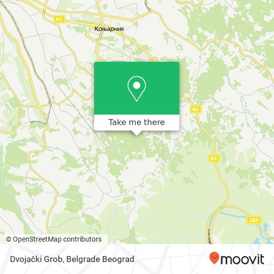 Dvojački Grob map