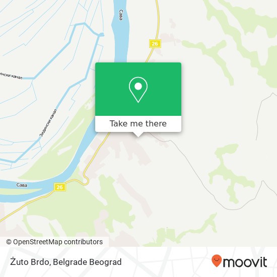 Žuto Brdo map