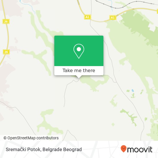 Sremački Potok map