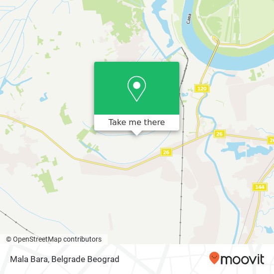 Mala Bara map